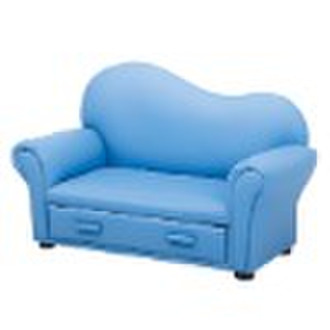 (children sofa)-Child's Chaise Lounge with Dra
