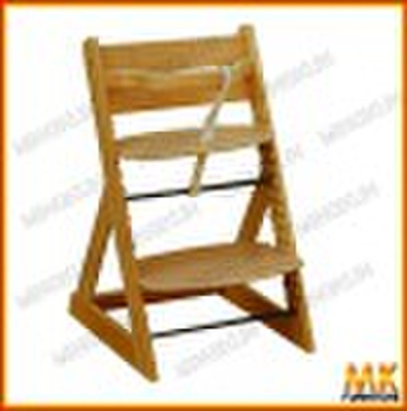 baby high wooden chair