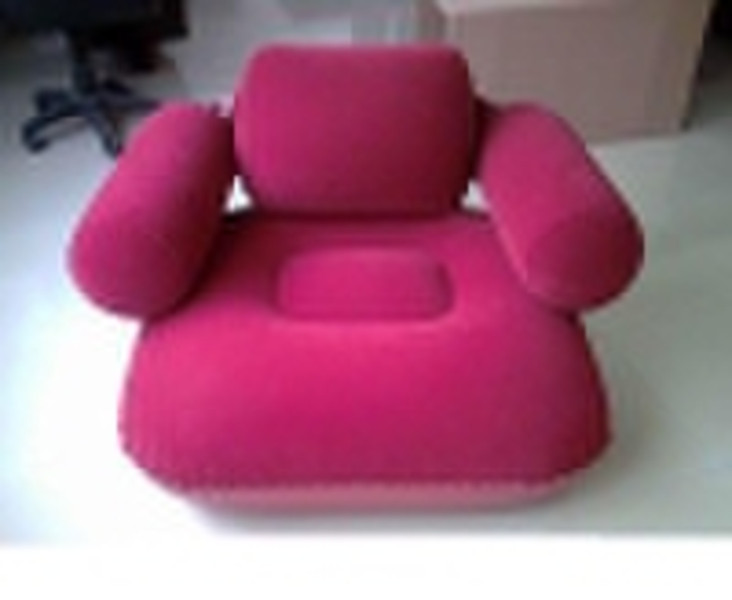 inflatable flocked chair