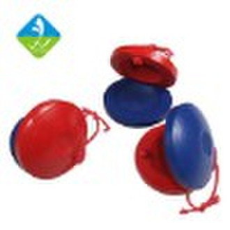 Percussion musical instrument wood castanets toy