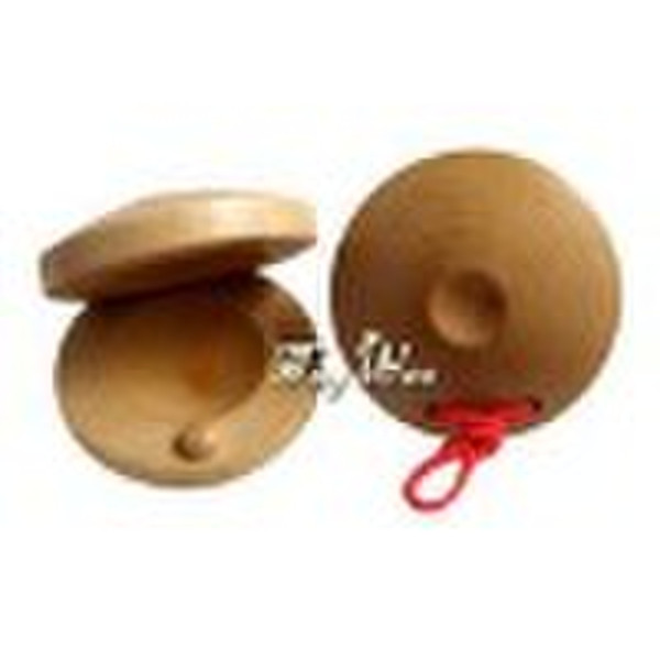 Wooden toys Log castanets round dance board