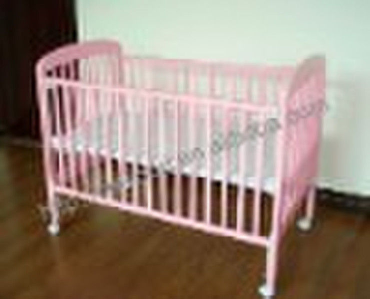 wooden baby cot