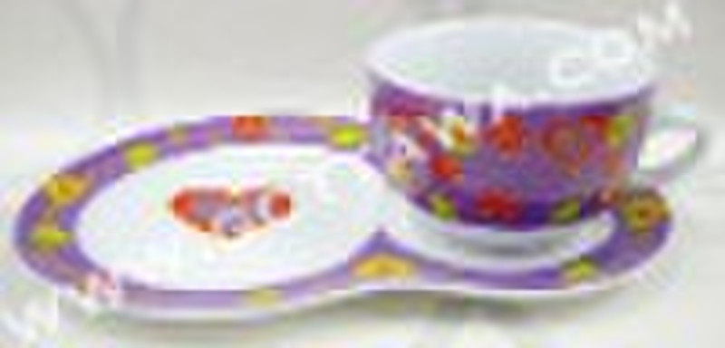 2pcs new bone china cup and saucer
