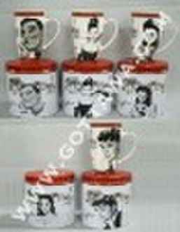 13OZ NEW BONE CHINA MUG WITH TIN