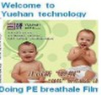 PE breathable film for sanitary napkin and diaper