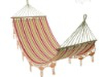 canvas hammock with tassel