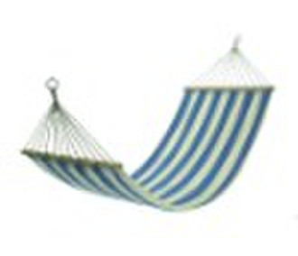 cotton hammock with wooden bar