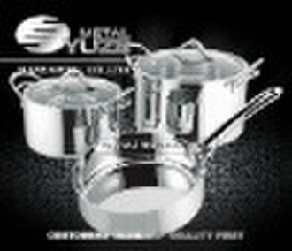 3-ply stainless steel cookware set