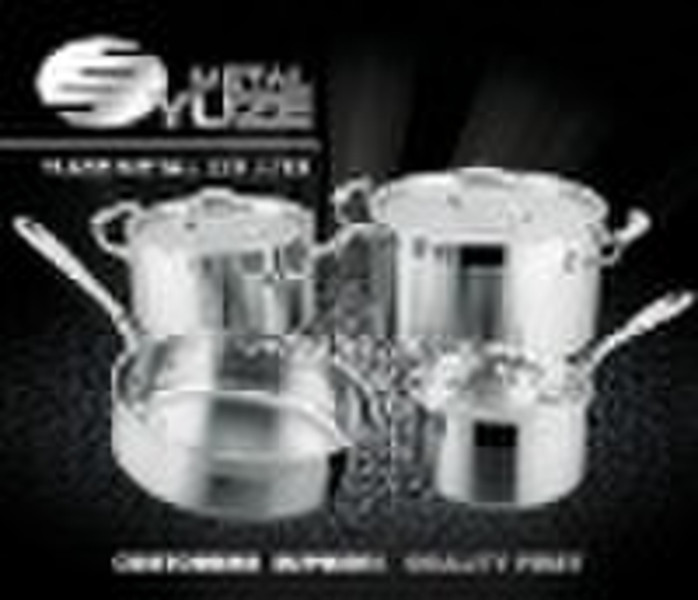 7pcs 3-ply saucepan set