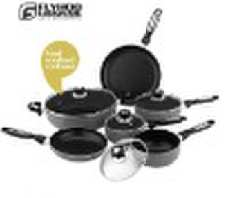 Aluminum non-stick cookware set