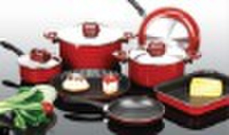 QM-L-0010,10pcs Aluminum cookware set