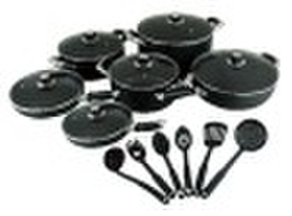 18pcs Aluminium cookware set