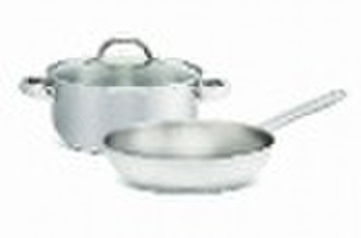 Tri-ply Nonstick Stainless Steel Frying pan with S