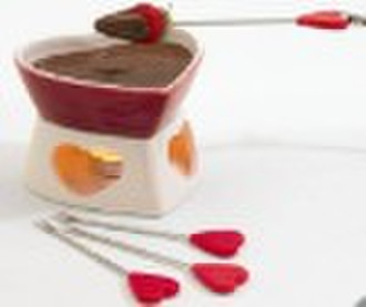 FC505-1 Heart shape fondue set