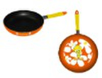 fry pan with decal