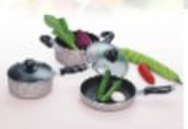 5pcs heat resistant with point cookware set