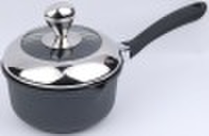 16cm Die Cast Aluminium Sauce Pan with semi S/S-gl