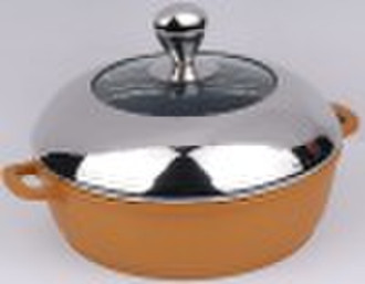 28cm Die Cast Aluminium Sauteuse Pfanne mit halb S / S