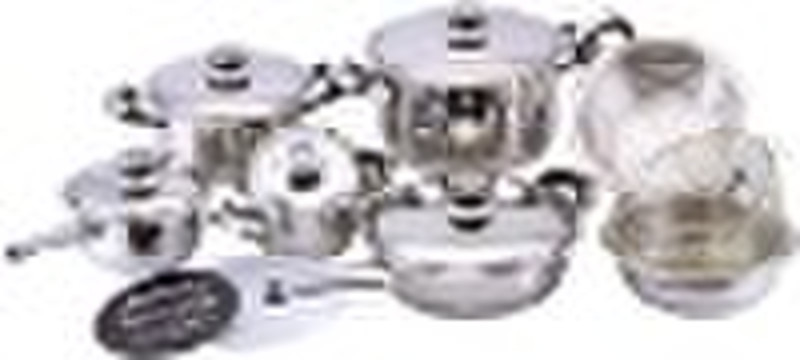 15pcs stainless steel cookware set