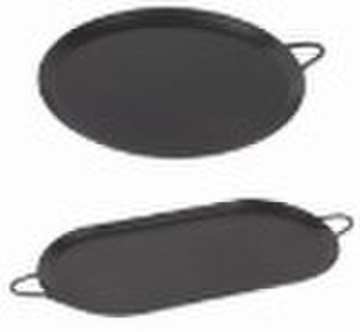 aluminum non-stick oval comal OPM-J4009