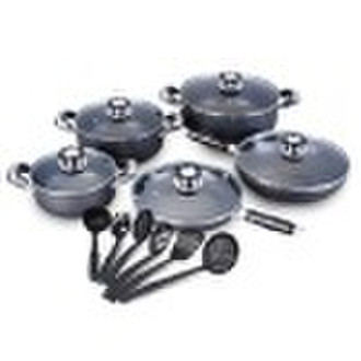 16pcs Non-stick Aluminum cookware set