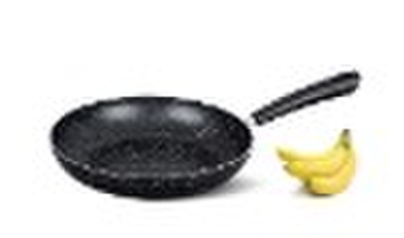 Aluminum frying pan with marble non stick coating(