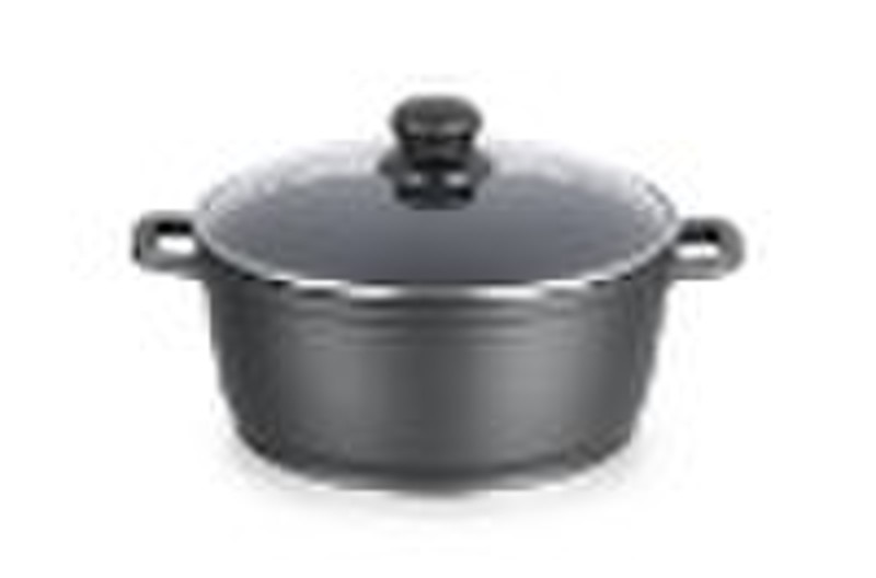 Die-casting non-stick aluminum sauce pot