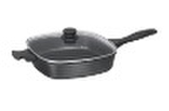 die-casting non-stick cookware square deep fry pan