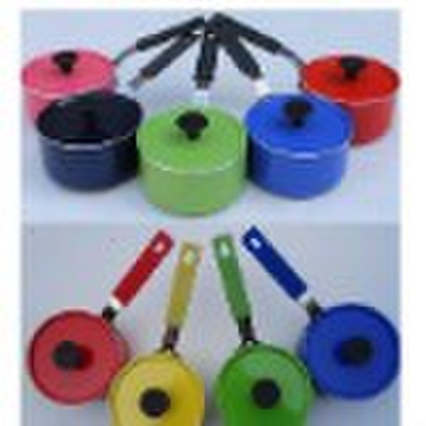 mini cookware with silicone handle