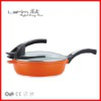 die-casting aluminum non-stick sauce pan with side