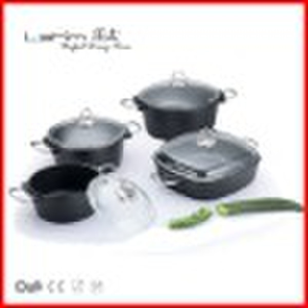 13pcs die-cast aluminum non-stick cookware set