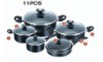 11 pcs aluminum non-stick cookware set