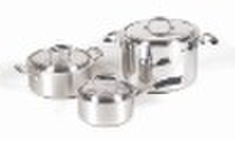 Stainless Kochtopf-Set NDTG-8 (3ply /) abgegeben Silizium