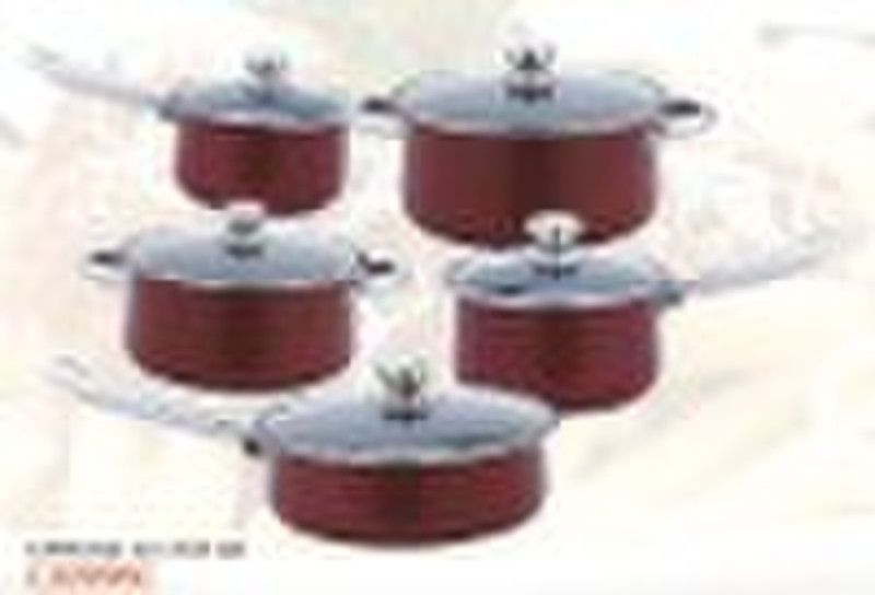 10PCS non-stick cookware set SGS