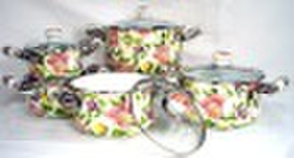 10pcs porcelain enamelware  cookware & bakewar