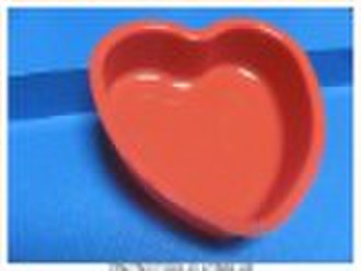 heart-shaped silicone cake mould