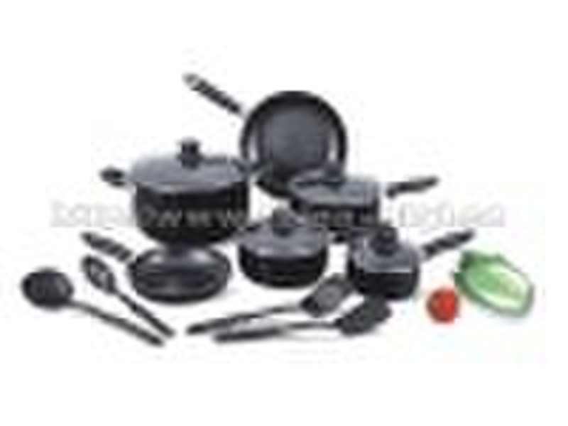 14 PC Aluminum Non-Stick Cookware Set  DY-R-34