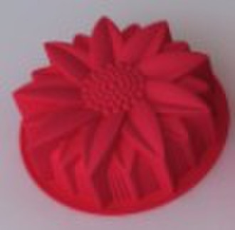 201101  silicone sunflower cake mold