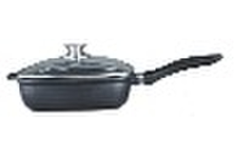 Die cast aluminium Deep Square fry pan