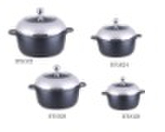 Die-cast aluminium soup pot