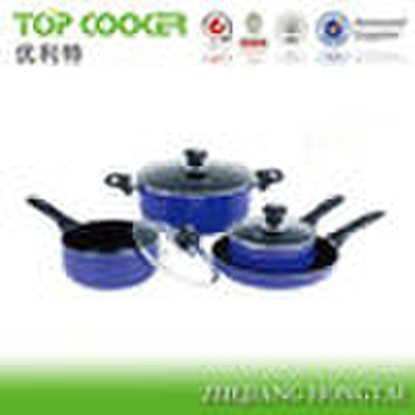 7PCS  Aluminium Non-stick     Cookware  Sets