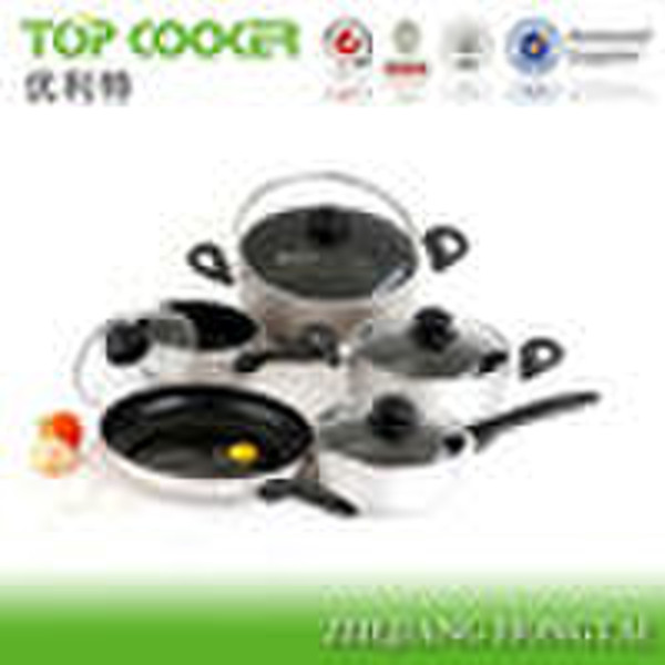 9PCS  Aluminium Non-stick     Cookware  Sets