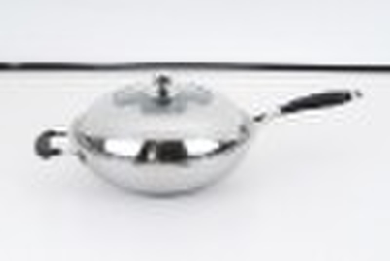 non-smoking stainless steel wok