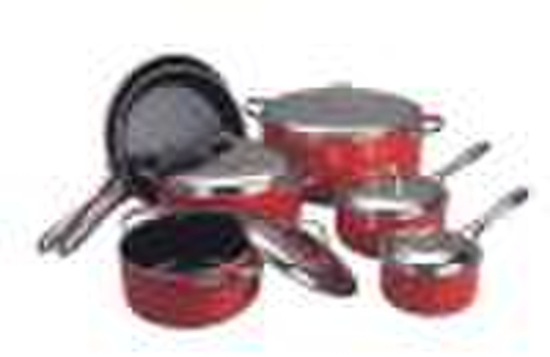 12pcs aluminum cookware set