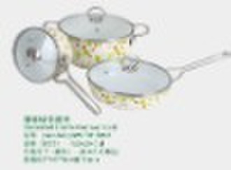 Full Flower Enamel Cookware