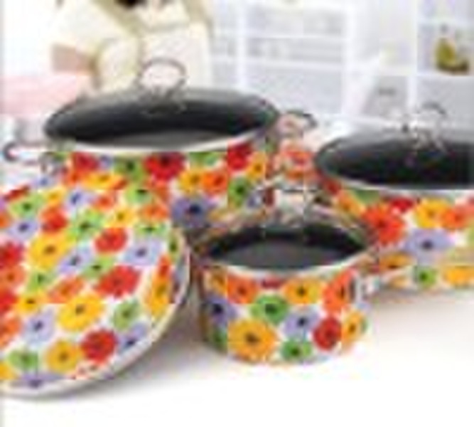 7Pcs Enamel Cookware Set