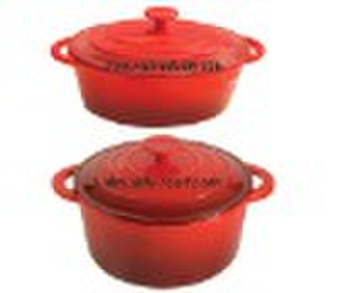 Cast Iron Casserole Enamel Coated