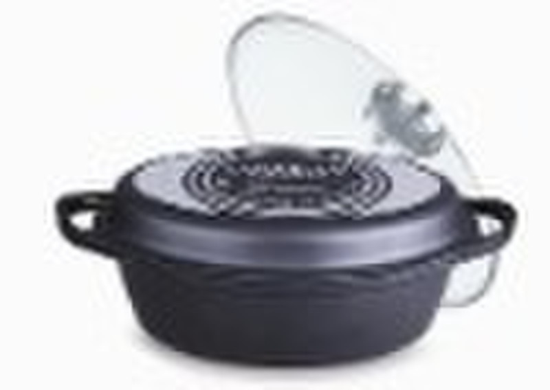 3 pcs Die cast aluminum non-stick roaster