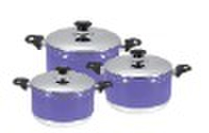 Saucepot with stainless steel lid