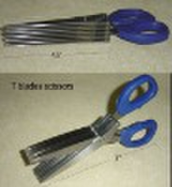 7 blades Shredding scissors